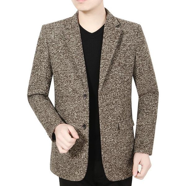 

men's suits & blazers men khaki vintage oversized suit jacket xxxl boys long sleeve button up casual male formal business dress coat xx, White;black