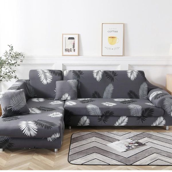 

chair covers corner sofa for living room slipcovers elastic stretch sectional cubre ,l shape need to buy 2 pieces