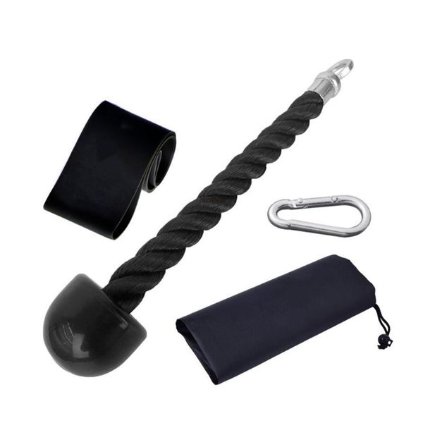 

latex tube resistance bands yoga fitness gym equipment tricep pull down rope cable machine attachment portable strength training accessories