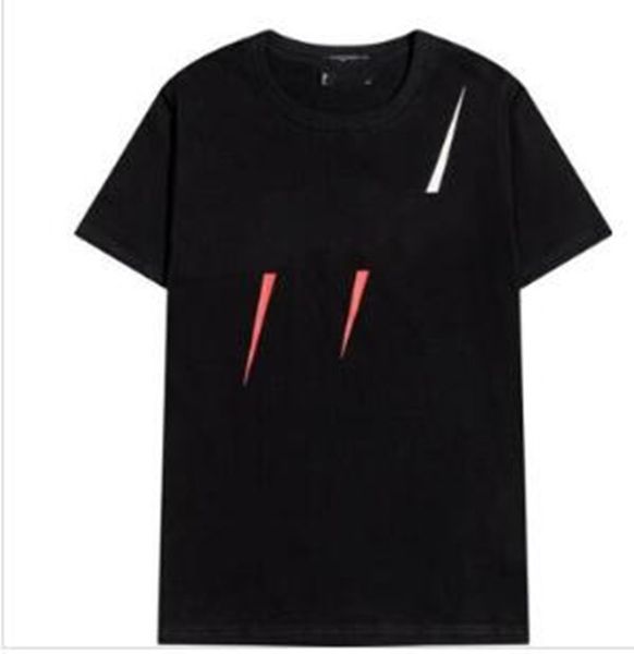 

asian size brand men's t-shirts printed with letters designer shirt luxury short sleeve fashion clothing, White;black