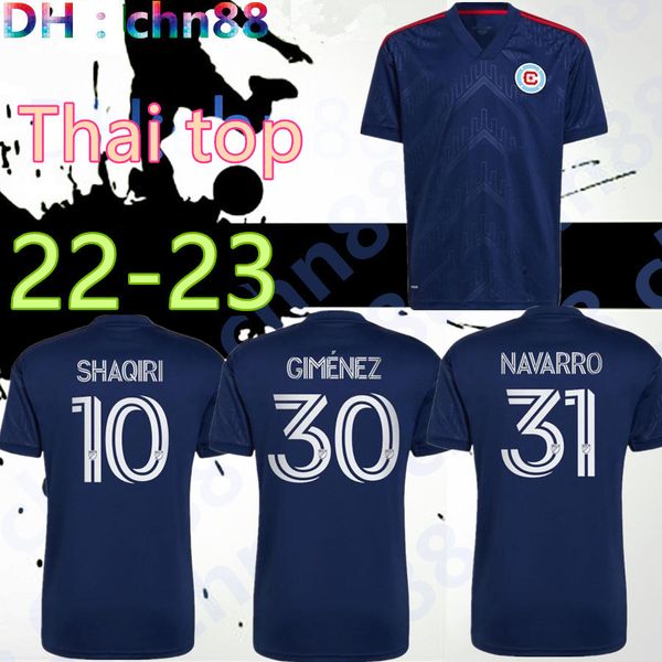

2022 chicago mls fire soccer jerseys gimenez 30 2023 gimenez navarro 31 przybylko 11 slonin shaqiri jersey football shirts fan version, Black;yellow