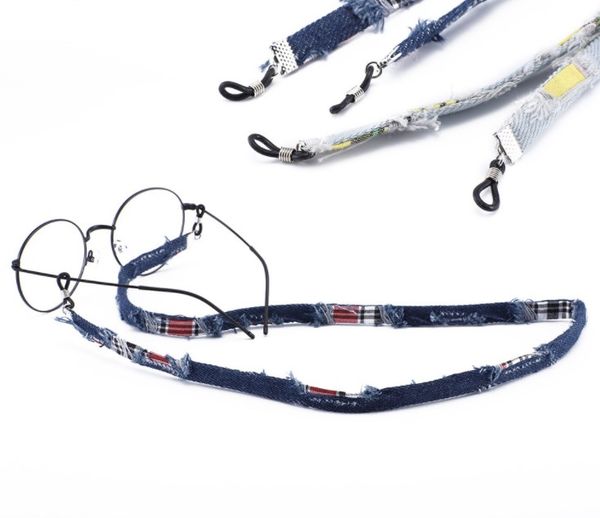 

european and american fashion anti slip denim eyewear chain