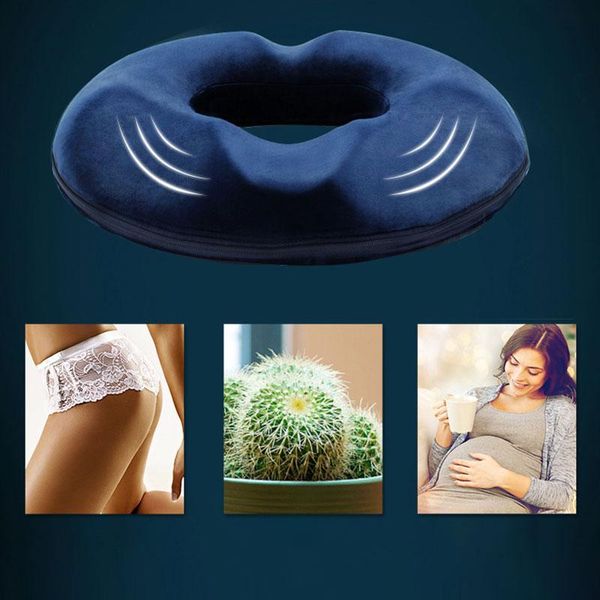 

cushion/decorative pillow anti hemorrhoid memory foam seat cushion helps with sciatica back pain office chair car 44*41*7.5cm