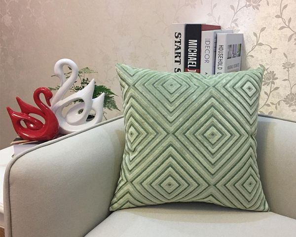 

cushion/decorative pillow 2021 solid color decorative cushion covers pillowcase for room living sofa cushions velvet pillowcover cover