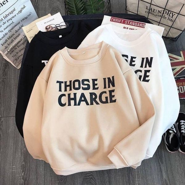 

women's hoodies & sweatshirts bonjean autumn thick cartoon loose sweatshirt women printed casual hooded pullover female thicken coat, Black
