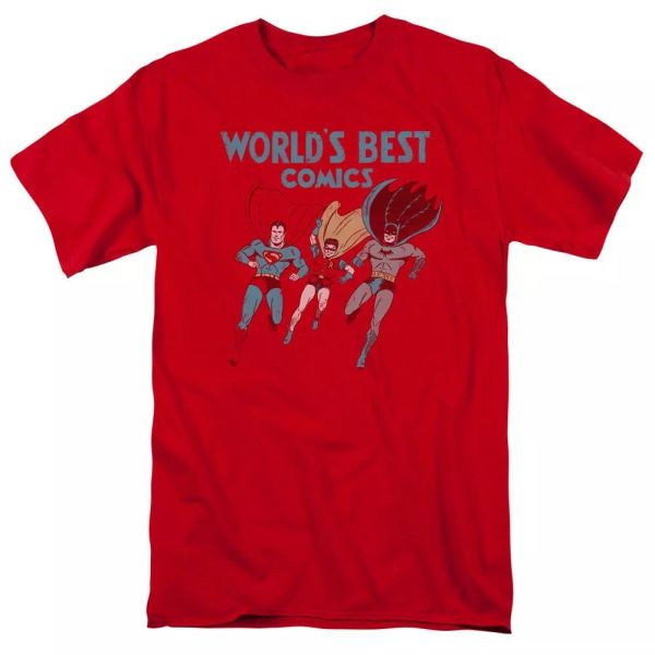 

justice league of america worlds t-shirt dc comics sizes s-3x new, White;black