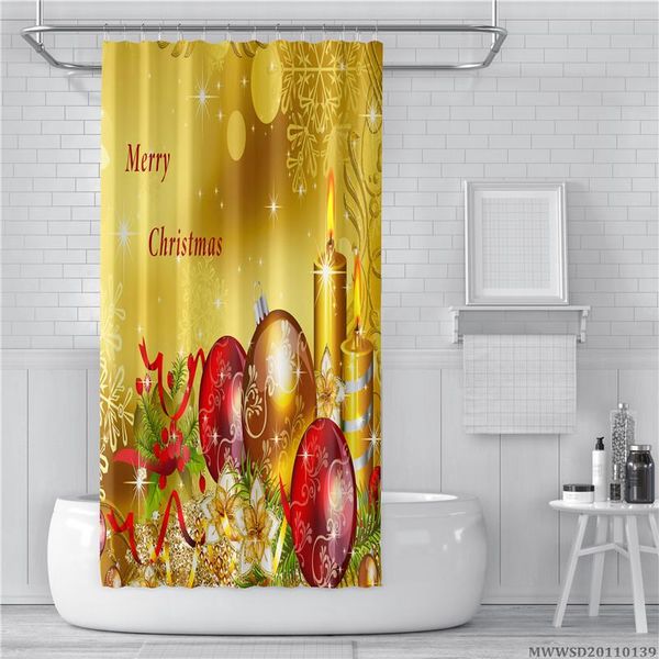 

shower curtains happy christmas creative polyester water proof for kids unique design bath curtain
