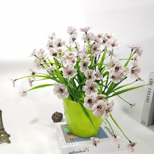 

bundles artificial flowers uv resistant piastic fake for outdoor greenery shrub home wedding indoor garden decoration decorative & wreaths