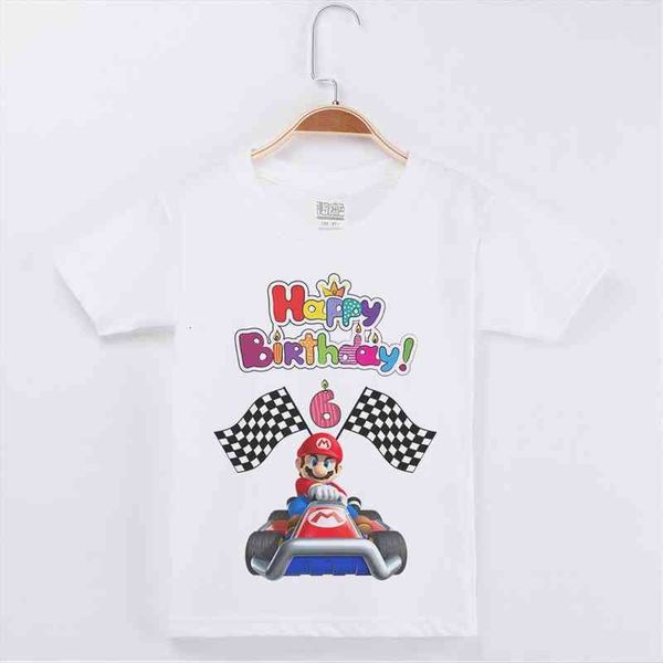 

arrival kids clothes t shirt boy birthday cartoon 2 13y cotton short children clothing girls costume boys, Blue