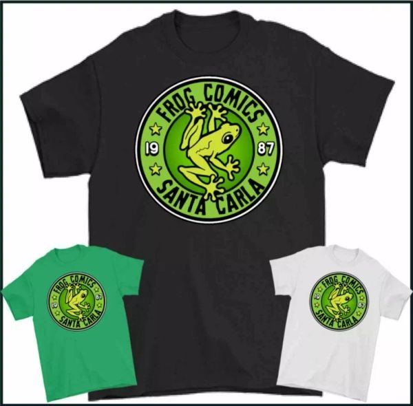 

the lost t-shirt, frog bd, santa carla, vampire, halloween, t-shirt, top, White;black