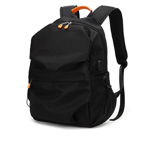 

backpack men's oxford cloth material british casual fashion school bags work travel shoulder bag teenager high quality