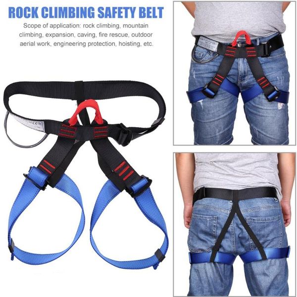 

cords, slings and webbing selprofessional outdoor sports safety belt rock climbing harness waist support half body aerial survival equi