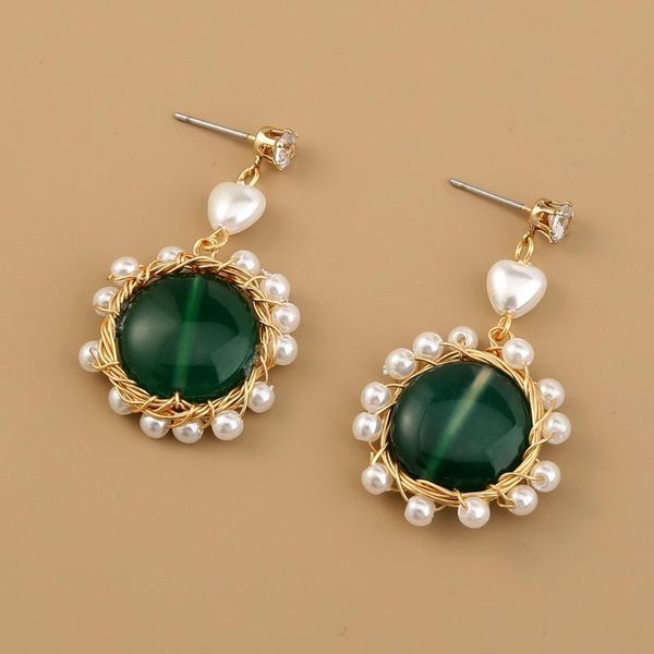 

dangle & chandelier ota retro crystal earrings women's fashion wedding party bohemian design rhinestone christmas ornaments, Silver