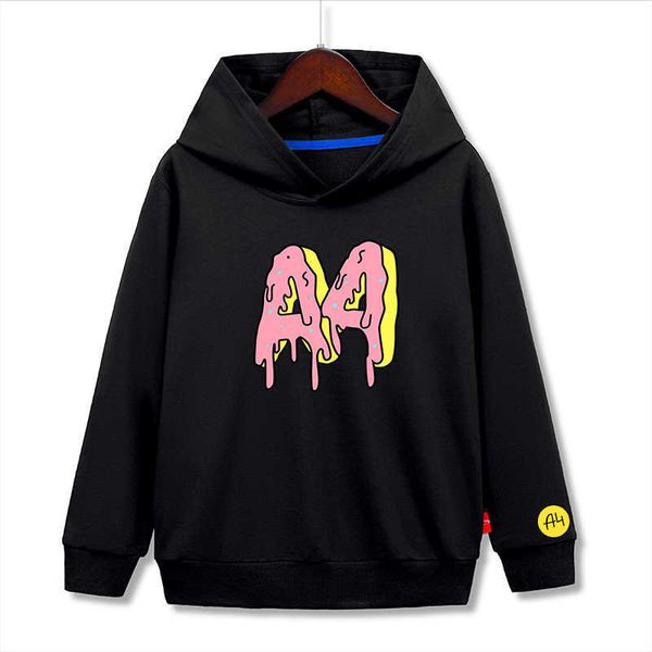 2021 Sommer Thin Merch A4 Gelik Lamba Boy Kinder Hoodies Donuts Druck Kinder Baby Kapuzenpullover Qualität Kinder Kleidung Tops G0917