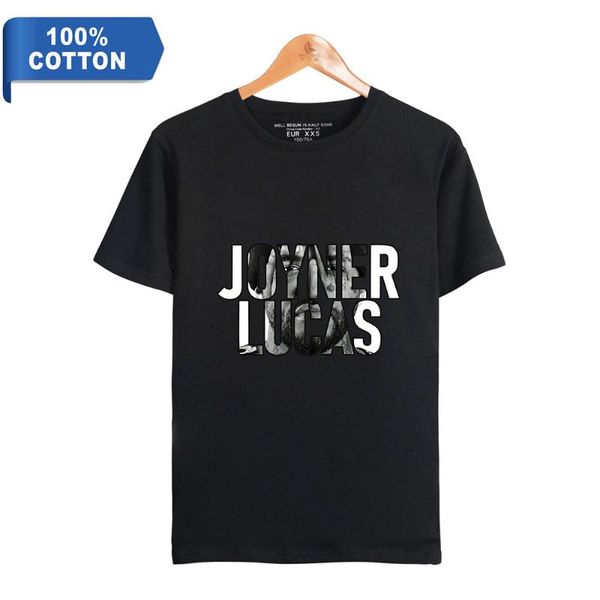 

men's t-shirts joyner lucas fashion prints 100% cotton t-shirt men summer short sleeve tshirt casual streetwear hip hop t shirt, White;black
