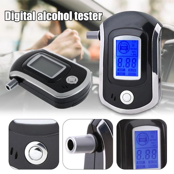 

portable digital alcohol analyzer detector test tool lcd backlight breathalyzer at6000 m8617 alcoholism