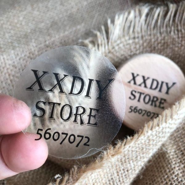 

other event & party supplies xxdiy -100pcs clear stickers custom personalization transparency label birthday wedding baptism gold/white/silv