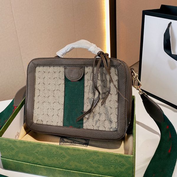 

chain crossbody bag fashion box tote bags women handbag canvas genuine leather patchwork classic letter tassel pendant zipper clutch handbag