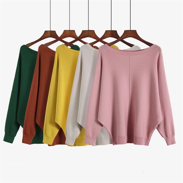 

women's sweaters spring autumn korean high collar women loose bat lantern sleeve solid color pullover 0rsw, White;black