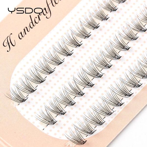 

false eyelashes ysdo 60 pcs extension natural lashes individual cluster eyelash fluffy volume faux mink makeup cilia