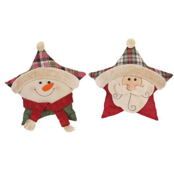 

pillow christmas cute decorative santa claus snowman cushion for sofa couch bed car