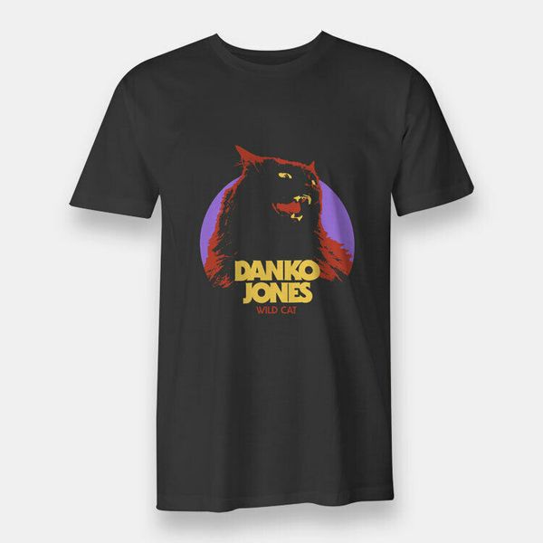 

danko jones wild cat rock men's t-shirt black, White;black