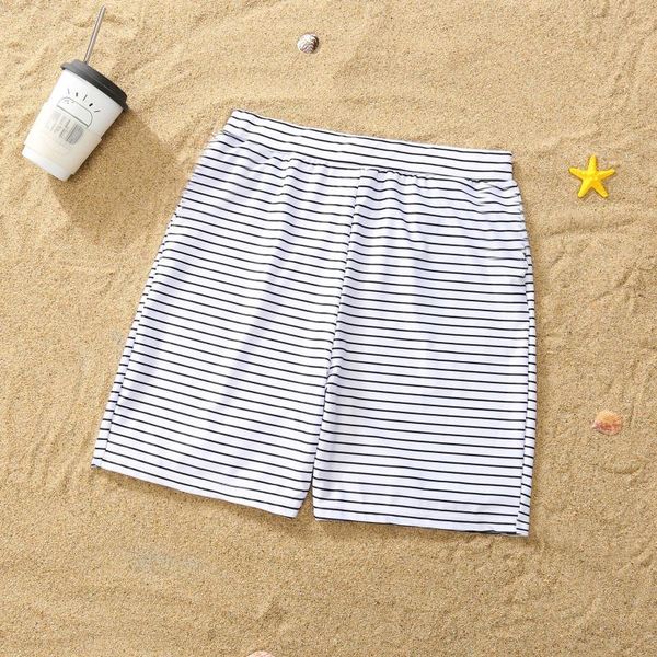 

men's shorts brand board striped print beach gym surfing bermuda short pants fashion loose swimming trunks a50, White;black
