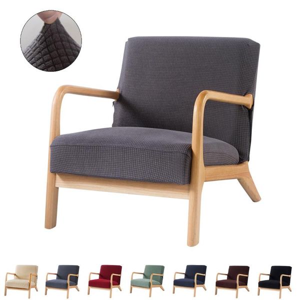 

armchair slipcover chair cover zipper stretch wood arm protector elastic modern removable seat home decor d30 covers