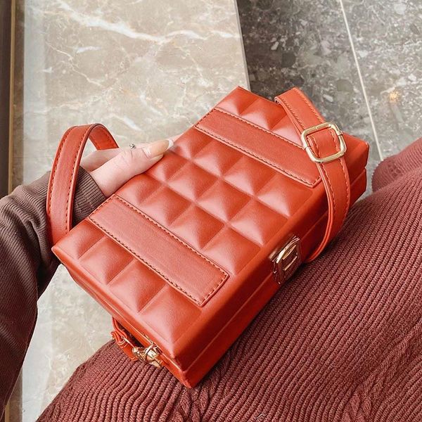 

box designer mini pu leather crossbody bag for women 2021 luxury trend shoulder handbag lady travel messenger clutch bags