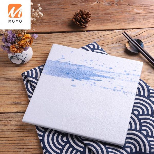 

ceramic tableware ink painting barbecue plate household pot storage bottles & jars