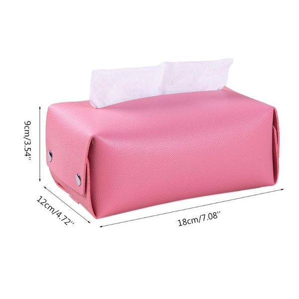 

tissue boxes & napkins qxna pu leather box cover rectangular napkin holder organizer for home office