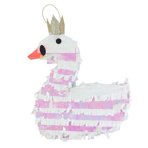 

party favor swan shaped pinata smashing sugar filled plaything kid's outdoor