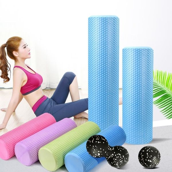 45/60 cm Yüksek Yoğunluklu EVA Yoga Çevreler Köpük Rulo Pilates Kadın Egzersizleri Fitness Ev Gym Ekipmanları Puanları Masaj Sütunları Tuğla Rehabilitasyon Fizik Tedavi