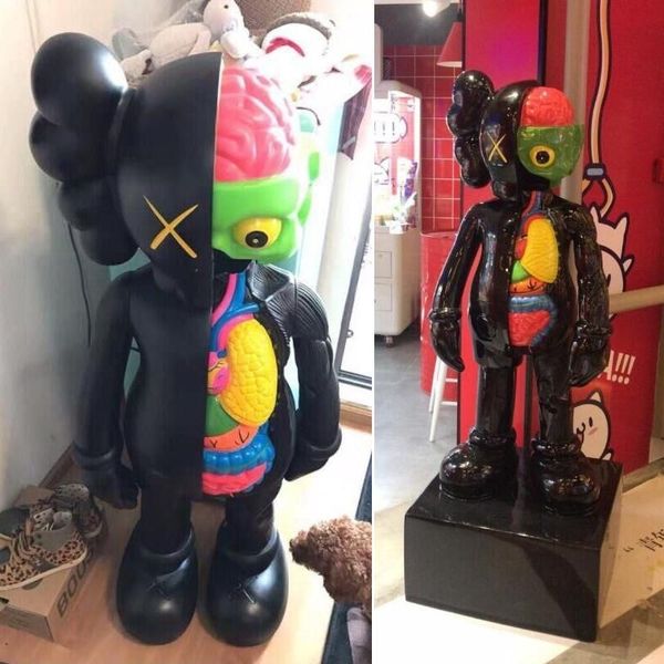 

sesame street kaws prototype anatomical model cartoon violent bear doll milk tea shop decoration trend
