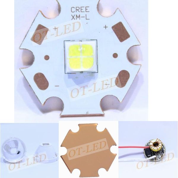 

bulbs 1pcs original authentic 18w 6v cree xhp50 xhp-50 led emitter lamp light cool white 6500k on 20mm copper pcb board