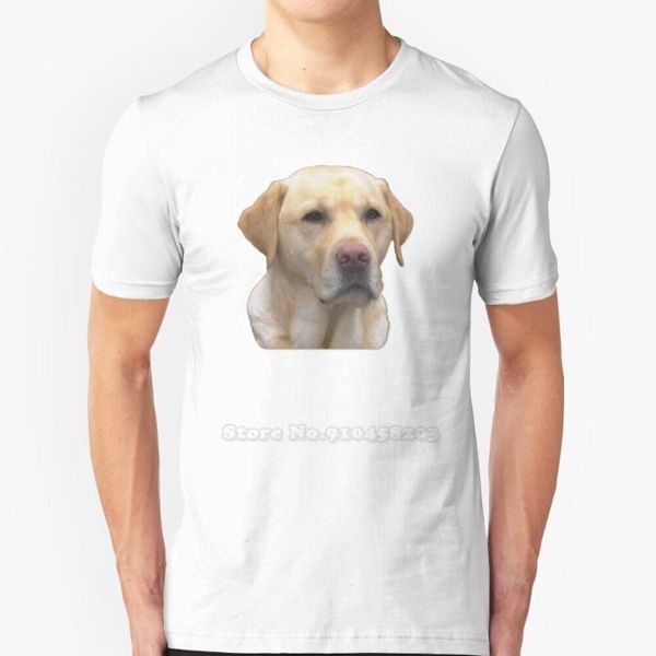 

men's t-shirts yellow lab faithful friend t shirt round collar short sleeve hangover dog labrador, White;black