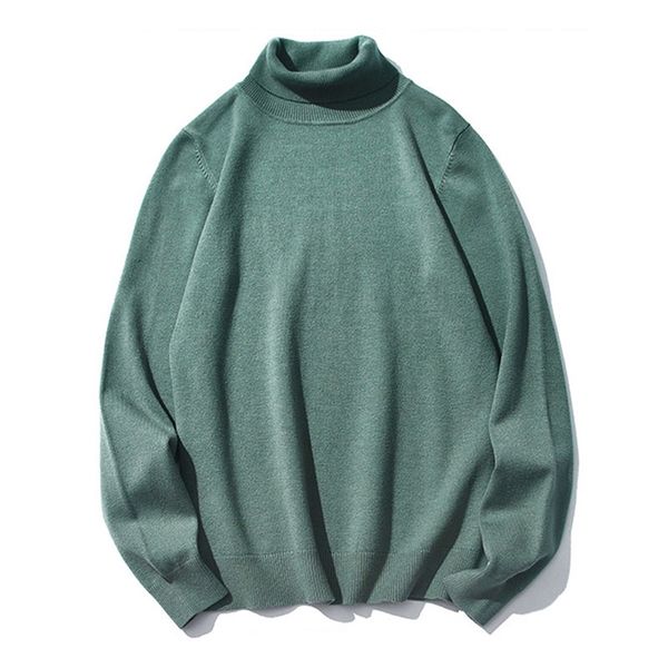 

fashion autumn winter men's warm turtleneck sweater casual comfortable pullover thick sweater male 210820, White;black