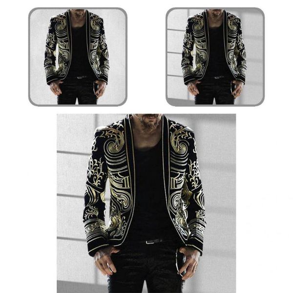 

men's jackets fabulous autumn jacket printing outerwear men comfy for daily wear, Black;brown