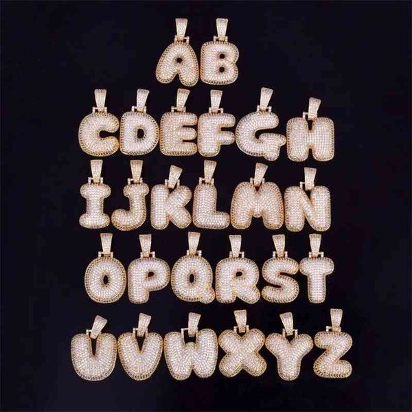 

popular men's hip hop 26 letter pendant necklace, Black