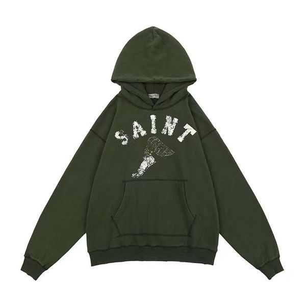 

men's hoodies & sweatshirts graffiti, beat-up, ripped, loose-knit hoodie, Black