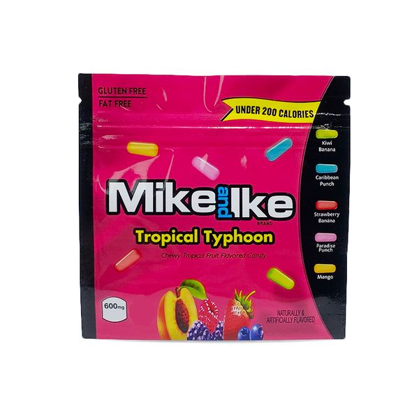 

edibles packaging bags tropical typhoon flavor mike and like gummy candy packing bag