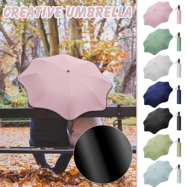 

umbrellas creative 8 ribs automatic umbrella anti-uv folding travel windproof