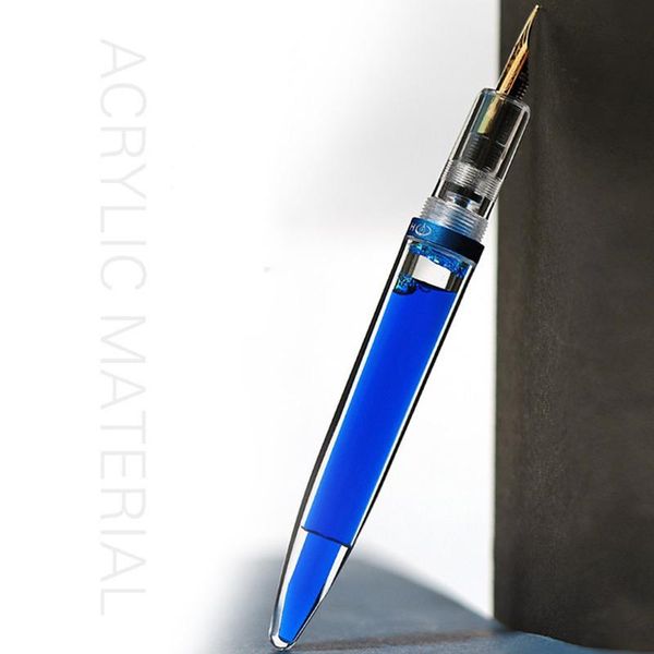 

transparent ballpoint pen acrylic business office roller ball metal pens for school supplierchristmas gift fountain