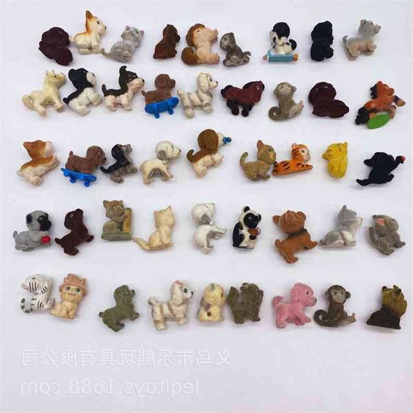 

6515new mini flocking small animal doll micro landscape ornament twist egg toy gift