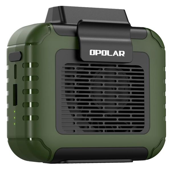 

electric fans opolar 6000mah portable waist clip on fan, personal rechargeable mini usb necklace hands-battery 6200 rpm strong