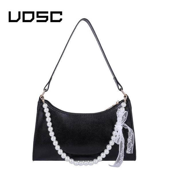 

evening bags uosc fashion women 2021 french shoulder hand method sticks pearl chain armpit small square