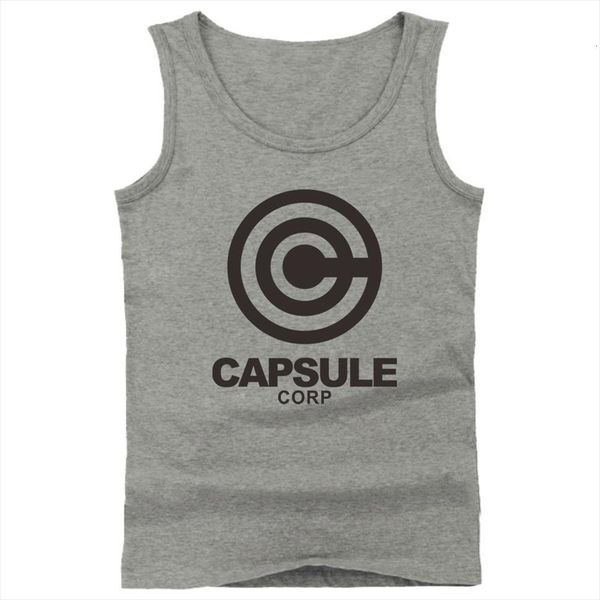

mens vest capsule corp printed fitness tank summer casual sleeveless cotton bodybuilding personality, White;black