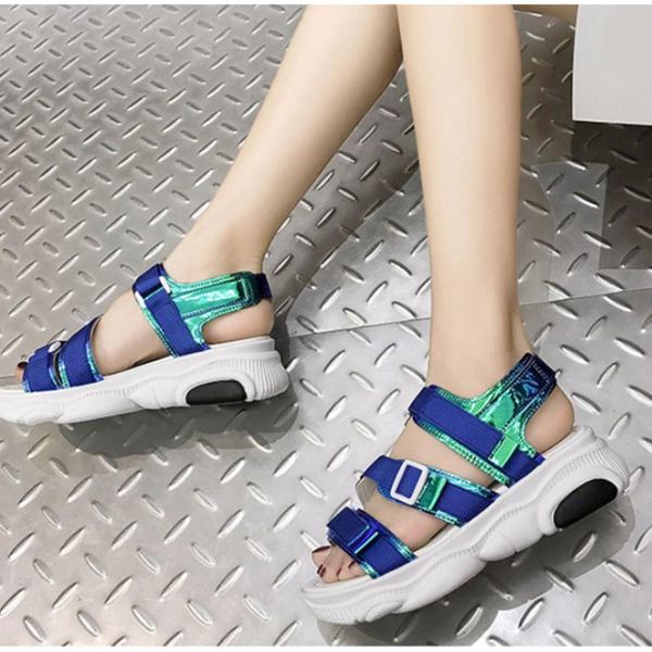 

sandals 2021 summer ladies sports cute bear sole thick bottom open toe breathable non-slip casual roman women shoes, Black