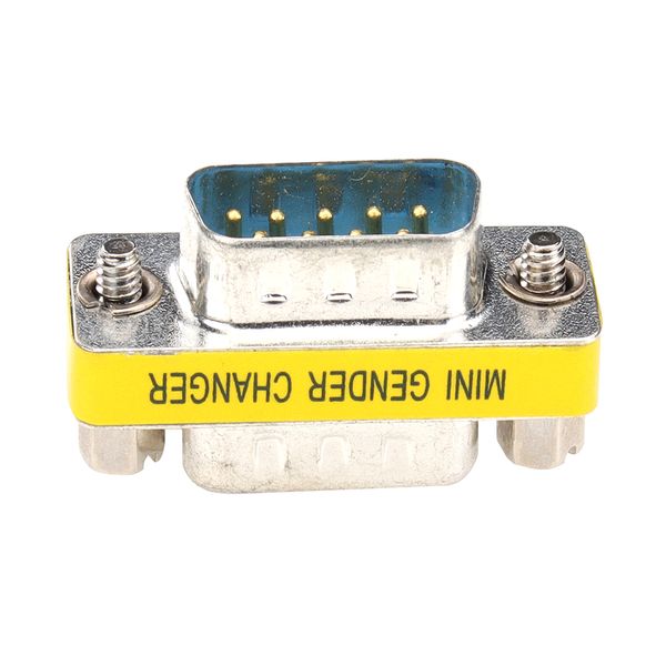 DB9 Adaptador de trocador de mini g￪nero RS232 COM D-Sub para Male Feamale Plug Connector Converter 9pin