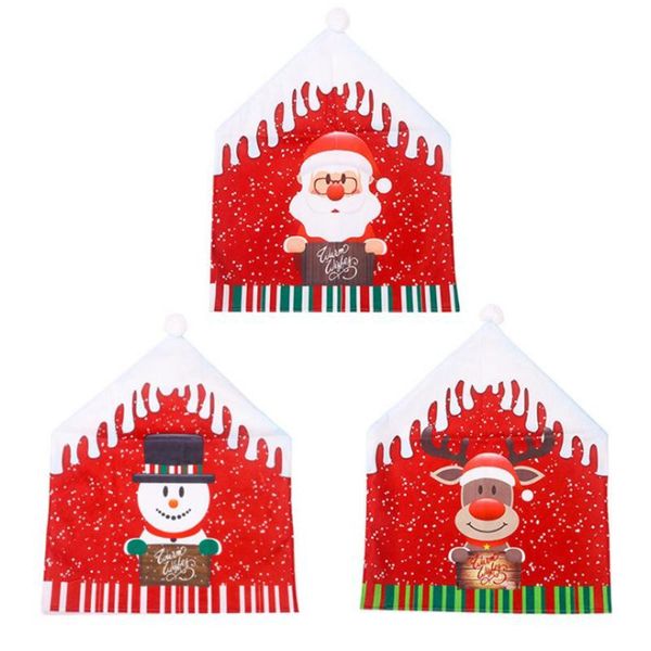 

christmas chairies cover santa claus kitchen table chair covers for xmas banquet holiday party home dec